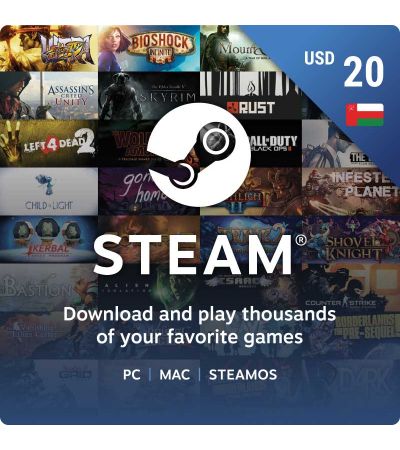 Oman Steam Wallet Gift Card USD 20