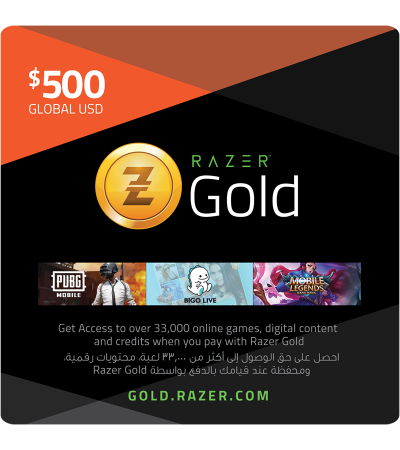 Razer Gold 500 USD global PIN