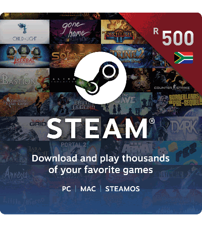 Steam South Africa - R 500 Gift Card