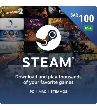 Steam Wallets 100 SAR