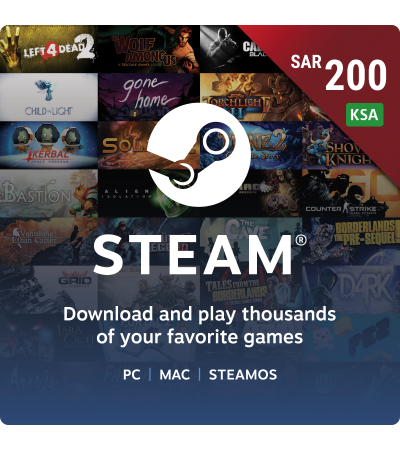 Steam Wallets 200 SAR