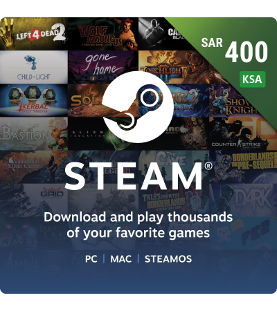 Steam Wallets 400 SAR