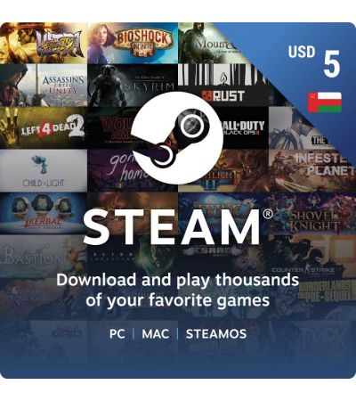 Oman Steam Wallet Gift Card USD 5