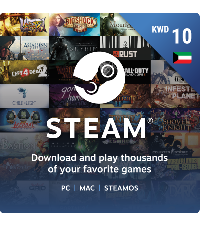 Steam Wallets 10 KWD