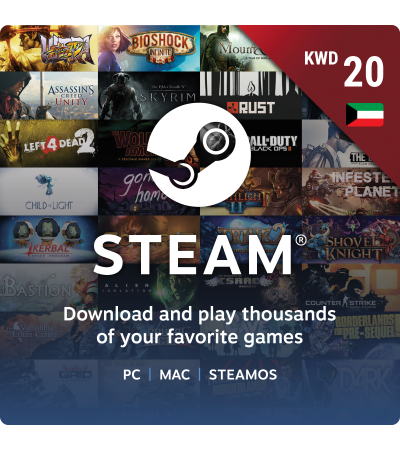 Steam Wallets 20 KWD