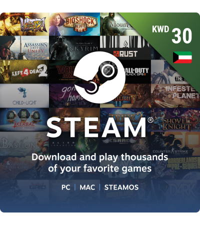 Steam Wallets 30 KWD