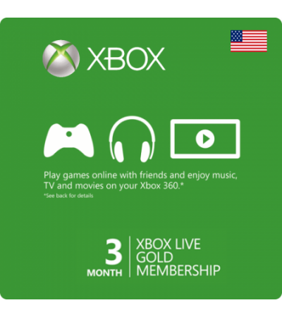 Xbox Live Gold USA - 3 Month