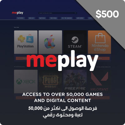 meplay.com gift card USD 500