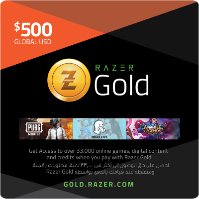 Razer Gold 500 USD global PIN