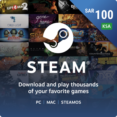 Steam Wallets 100 SAR