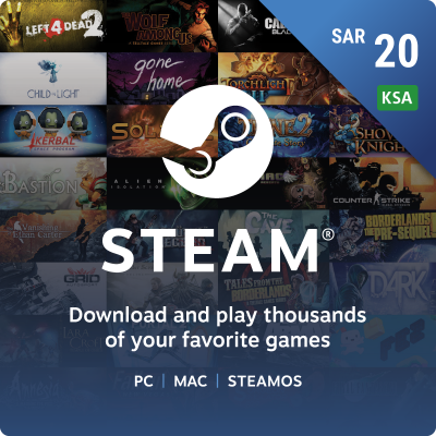 Steam Wallets 20 SAR