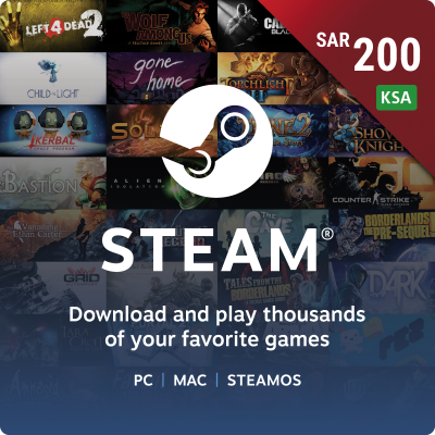 Steam Wallets 200 SAR