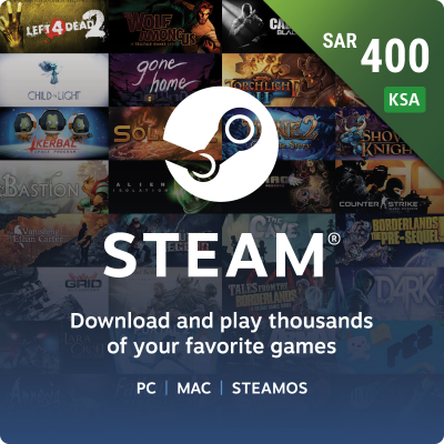 Steam Wallets 400 SAR