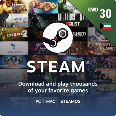 Steam Wallets 30 KWD