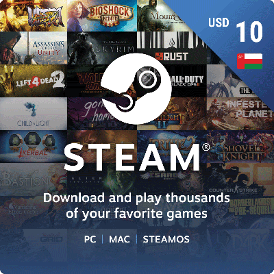 Oman Steam Wallet Gift Card USD 10