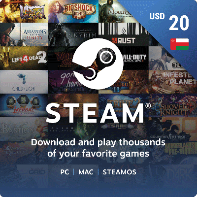 Oman Steam Wallet Gift Card USD 20