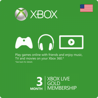 Xbox Live Gold USA - 3 Month