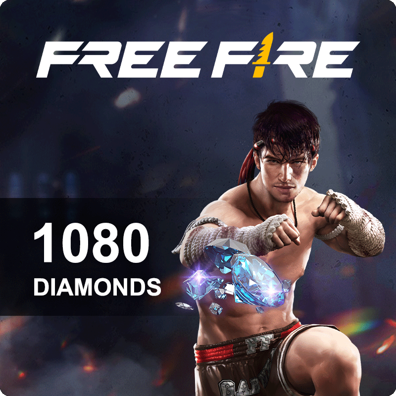 Garena Free Fire 1080 + 108 Diamond (Recargas de jogo) for free!