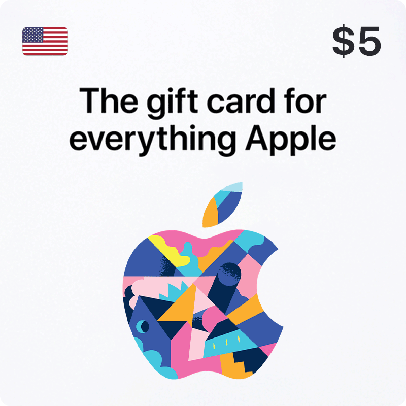 Buy Apple Gift Card 5 USD key, Cheaper Apple vouchers!